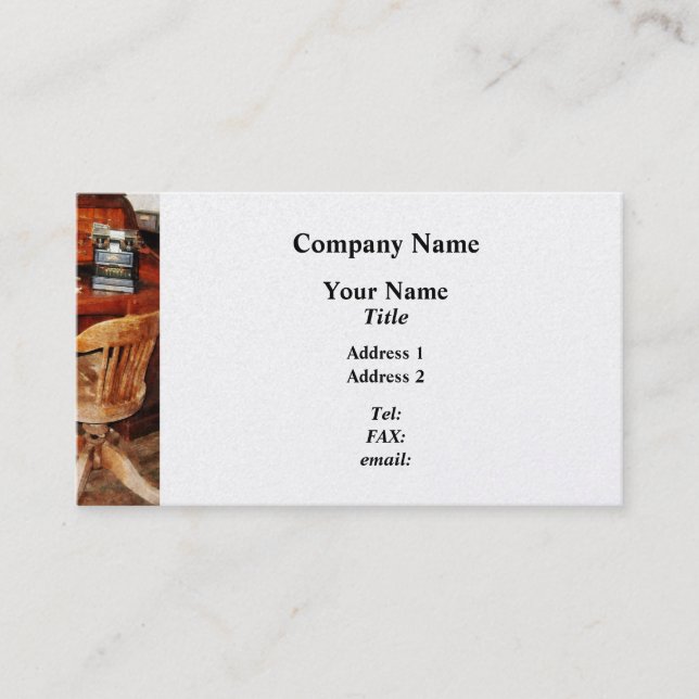 Adding Machine- Platinum Business Card (Front)
