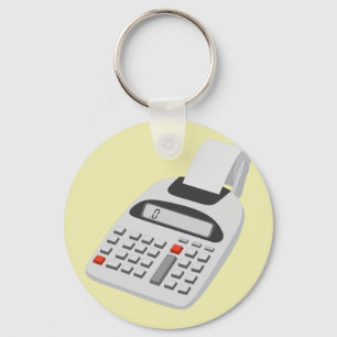 Adding Machine - Vintage Accountant Technology Keychain