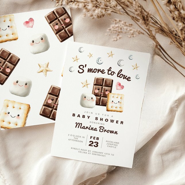 Adding S'more love baby shower Invitation (Creator Uploaded)