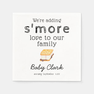 Adding S'more Love Baby Shower Napkins
