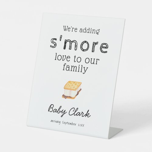 Adding Smore Love Baby Shower  Pedestal Sign