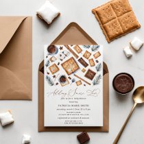 Adding S'More Love Gender Neutral Baby Shower Invitation