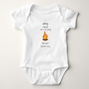 Adding s'more love to the family baby  Baby Baby Bodysuit