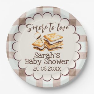 Adding S'more to Love Baby Shower Paper Plates