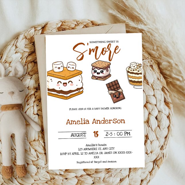 adding S'more to Love marshmallow Baby Shower Invitation (Creator Uploaded)