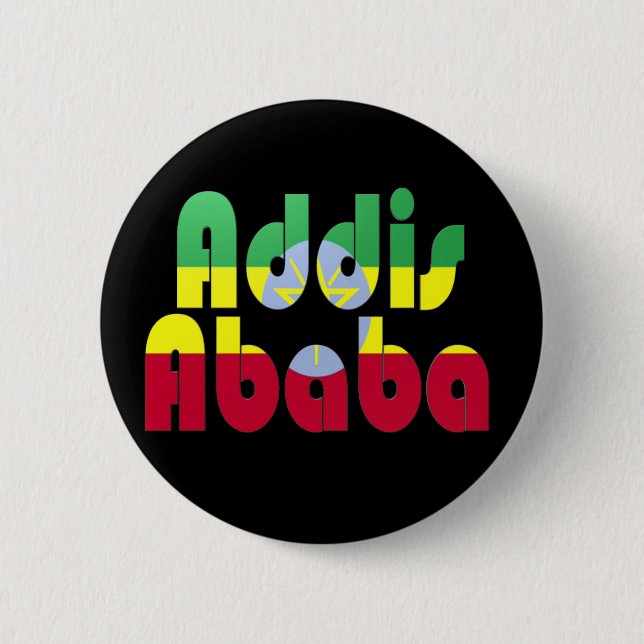 Addis Ababa, Ethiopia Button (Front)