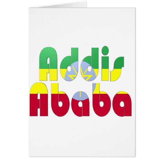 Addis Ababa, Ethiopia Cards (Front)