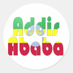 Addis Ababa, Ethiopia Classic Round Sticker