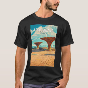 Addis Ababa Ethiopia Travel Art Vintage T-Shirt