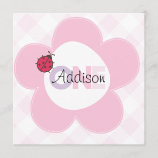 "Addison" 1st Birthday Invite