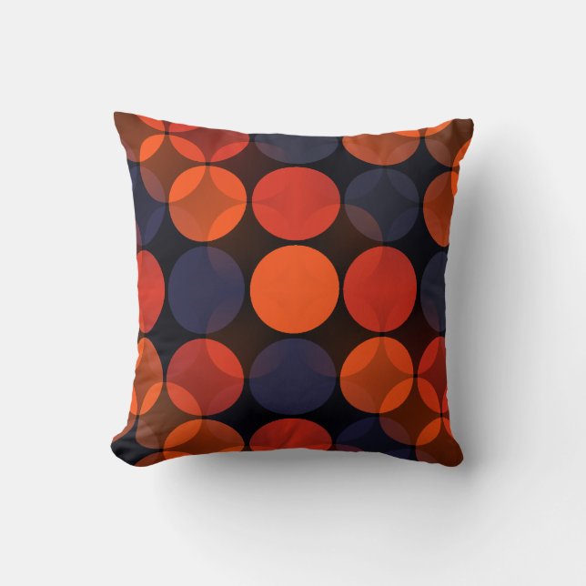 Addison Intersecting Polka Dots Throw Pillow (Front)