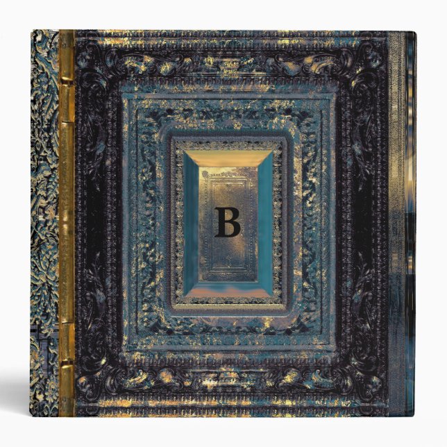 Addison Kilt II Monogram 3 Ring Binder (Front)