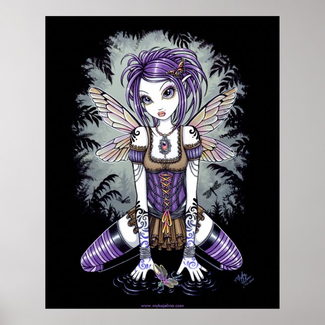 "Addison" Misty Dragonfly Fairy Poster (Front)