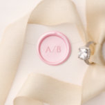 Addison Monogram Classic Elegant Wedding Wax Seal Stamp<br><div class="desc">Elegant wedding wax seal stamp featuring a classic design with a simple layout.  Your monogram is prominently displayed in a large traditional serif font.  The simplicity of this design is great for a formal wedding.</div>