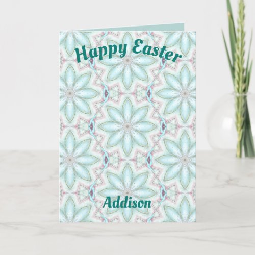 ADDISON  Personalised Easter card pattern 