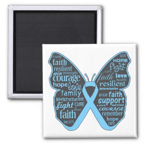 Addisons Disease Awareness Butterfly Ribbon Magnet