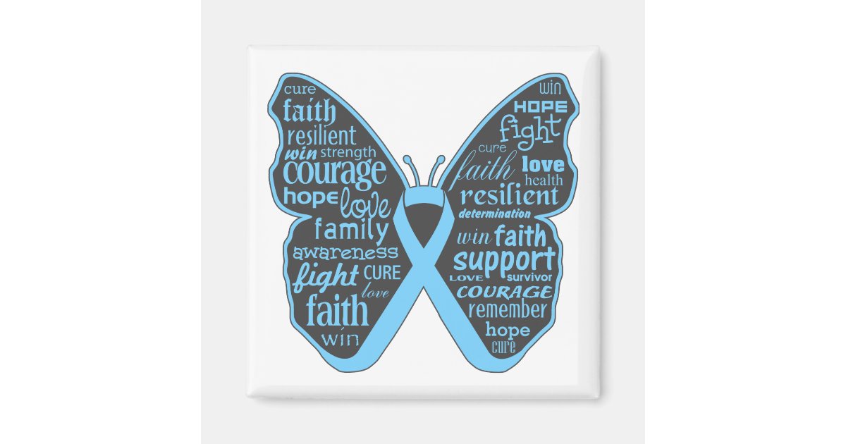 Addison's Disease Awareness Butterfly Ribbon Magnet | Zazzle