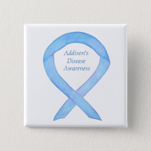Addisons Disease Awareness Custom Ribbon Art Pin