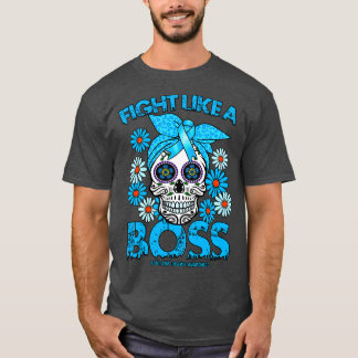 Addisons Disease Awareness fight like a boss T-Shirt