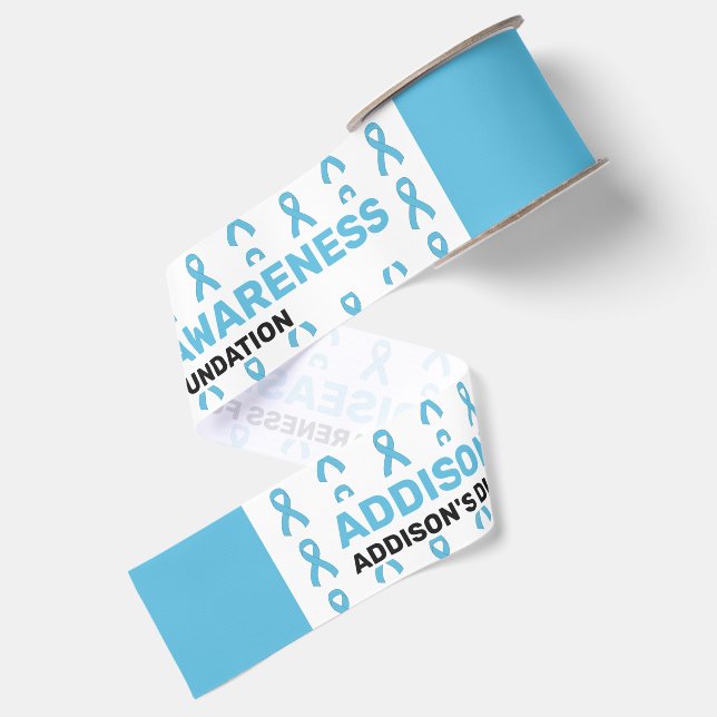 Addison's Disease Awareness Pattern Ribbon (Front+Back)