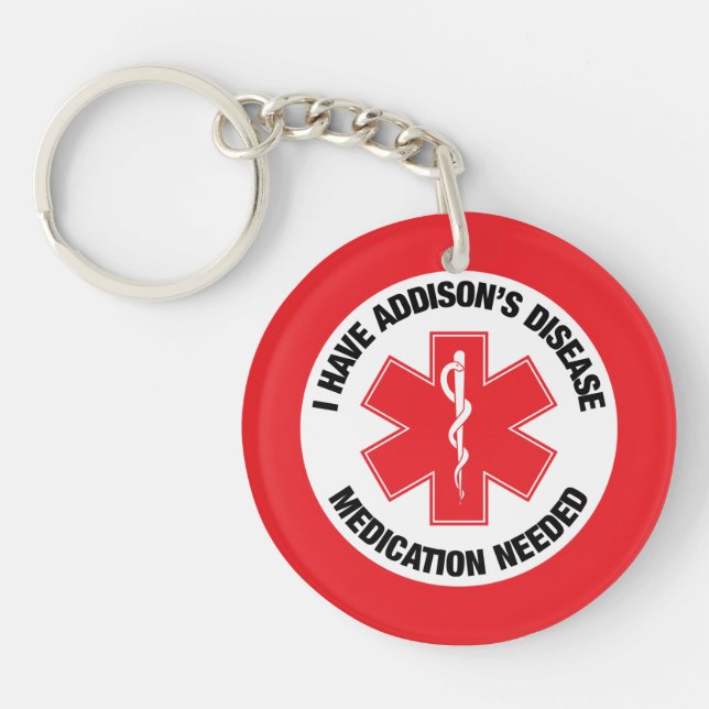 Addison's Disease Keychain (Front)