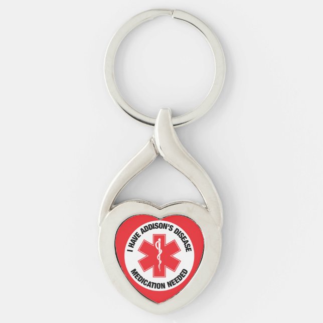 Addison's Disease Keychain (Front)