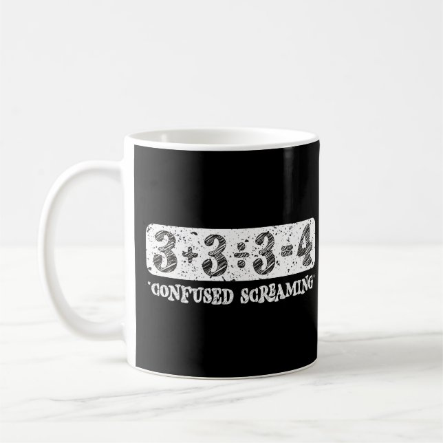 Addition Division Subtraction Equals Coffee Mug (Left)