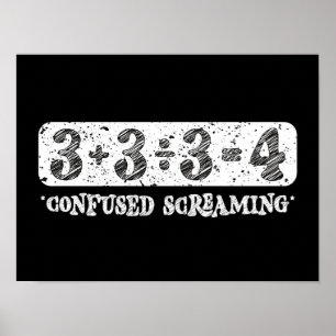 Addition Division Subtraction Equals  Poster