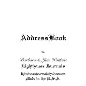 Address Book With Web Pages (cover Page)