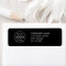 Address Business Labels | Black Mailing Stickers