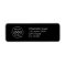 Address Business Labels | Black Mailing Stickers