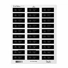 Address Business Labels | Black Mailing Stickers