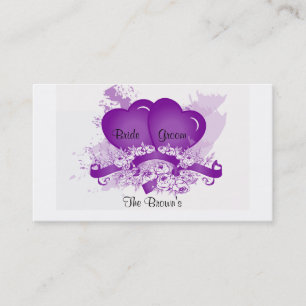 Address Card Template for Newlyweds