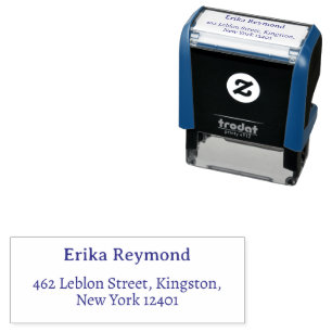 Address Contact Information Self-inking Stamp