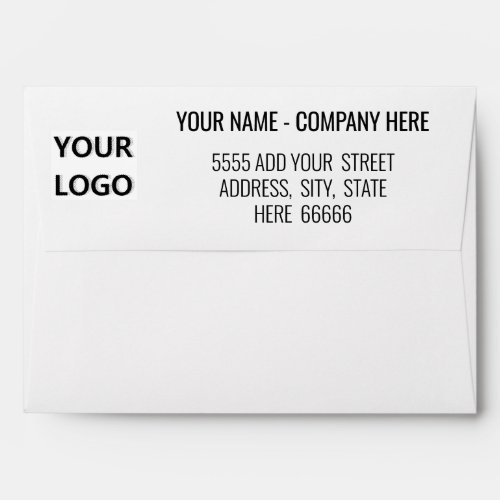 Address Envelope with Your Name and Logo