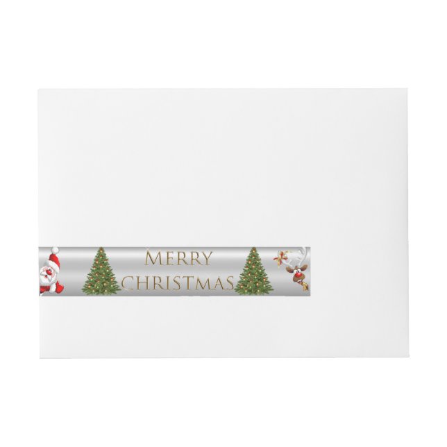 Address Enveloping Label and Papa Noel (Front)