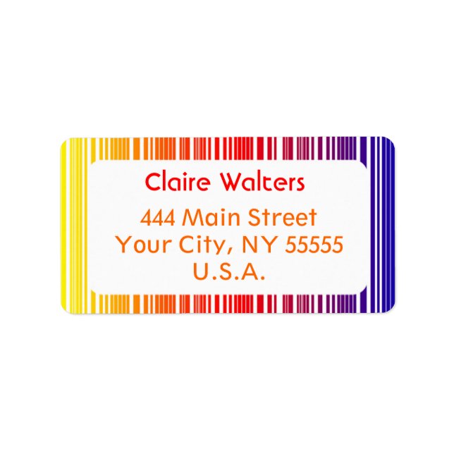 Address Label "Color Grade" (Front)
