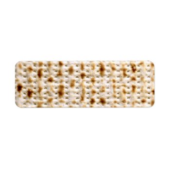 Address Label Custom Jewish Matzo by Regella at Zazzle