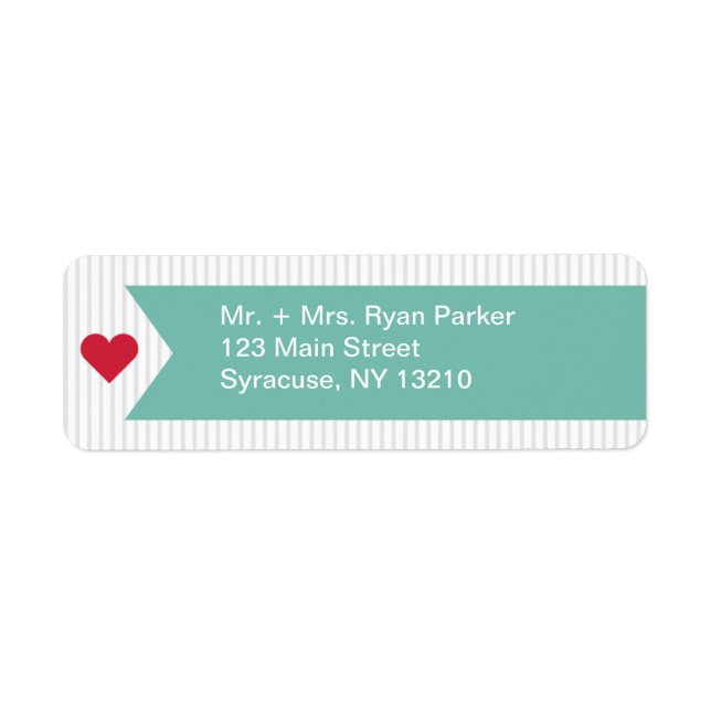 Address Label Modern Ribbon Collection (Front)