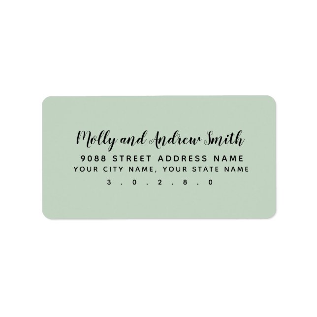 address label party/wedding (Front)