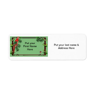Address Label-Tropical Parrot Label