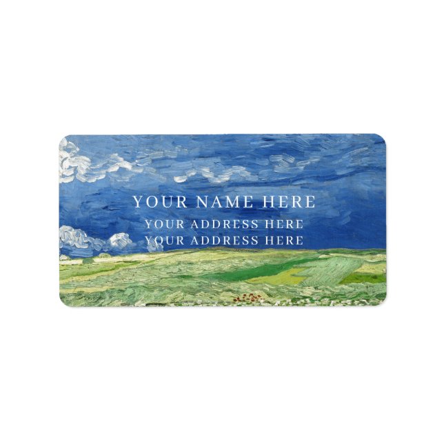ADDRESS LABEL : VAN GOGH : WHEAT FIELD  (Front)