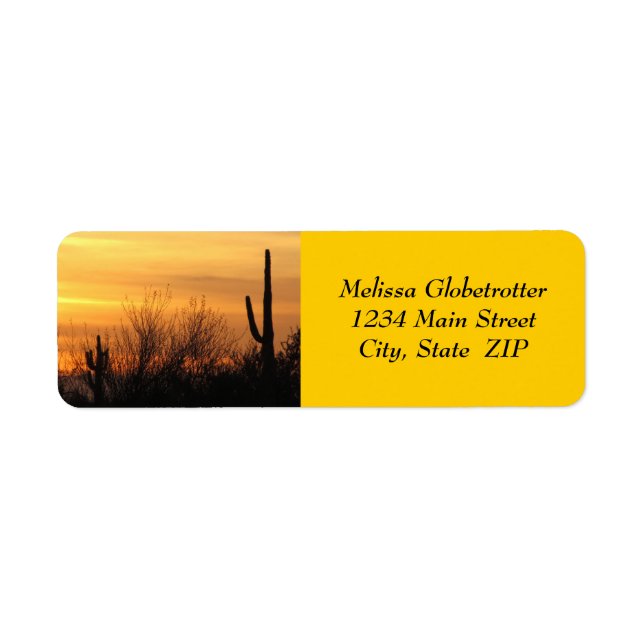 Address Labels--Arizona Sunset-3 Label (Front)