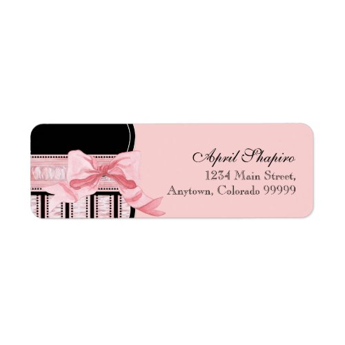 Address Labels _ Baby Shower French Bow and Dots