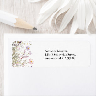 Address Labels, Flower Floral Address Stickers