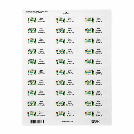 ADDRESS LABELS FOR THE "CAMPER" Zazzle
