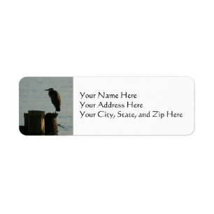 Address Labels: Great Blue Heron Label