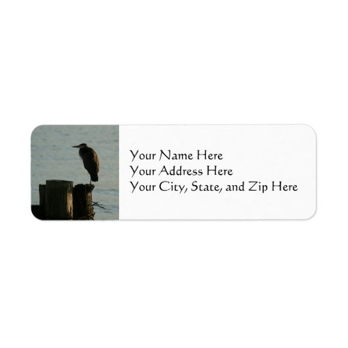 Address Labels  Great Blue Heron Label