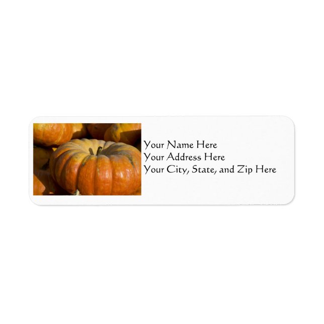 Address Labels:  Great Pumpkin Label (Front)