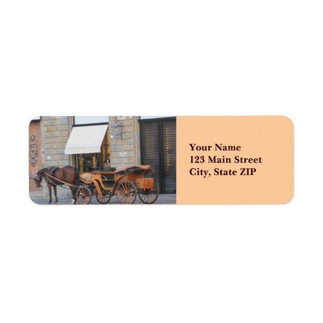 Address Labels--Horse & Carriage Label (Front)